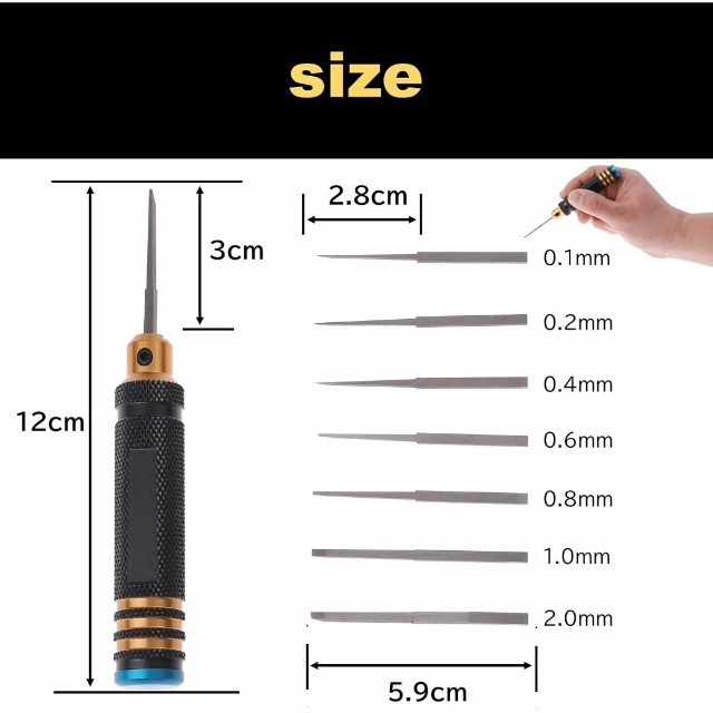 Amazon | ルボナリエ プラモデル用 スジボリ タガネ 7本セット 0.1-2.0