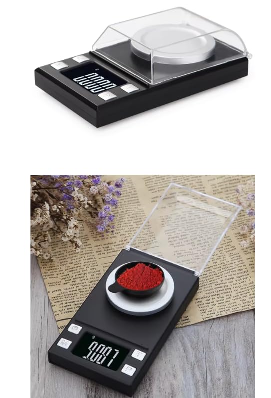 Báscula digital de cocina de alta precisión de 100 g, 0,001 g, báscula de peso de oro