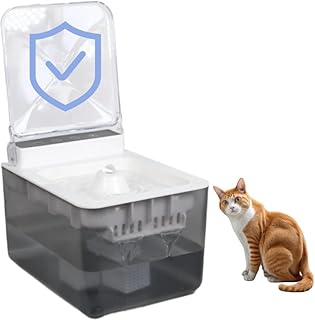 Wireless Cat Water Fountain Cordless:Dog Water Dispenser with ReplacementAutomatic Pet Water Fountain for Cats, Dogs, Multiple Pets. Quiet 102 oz/3L Kitty Drink Fountain.