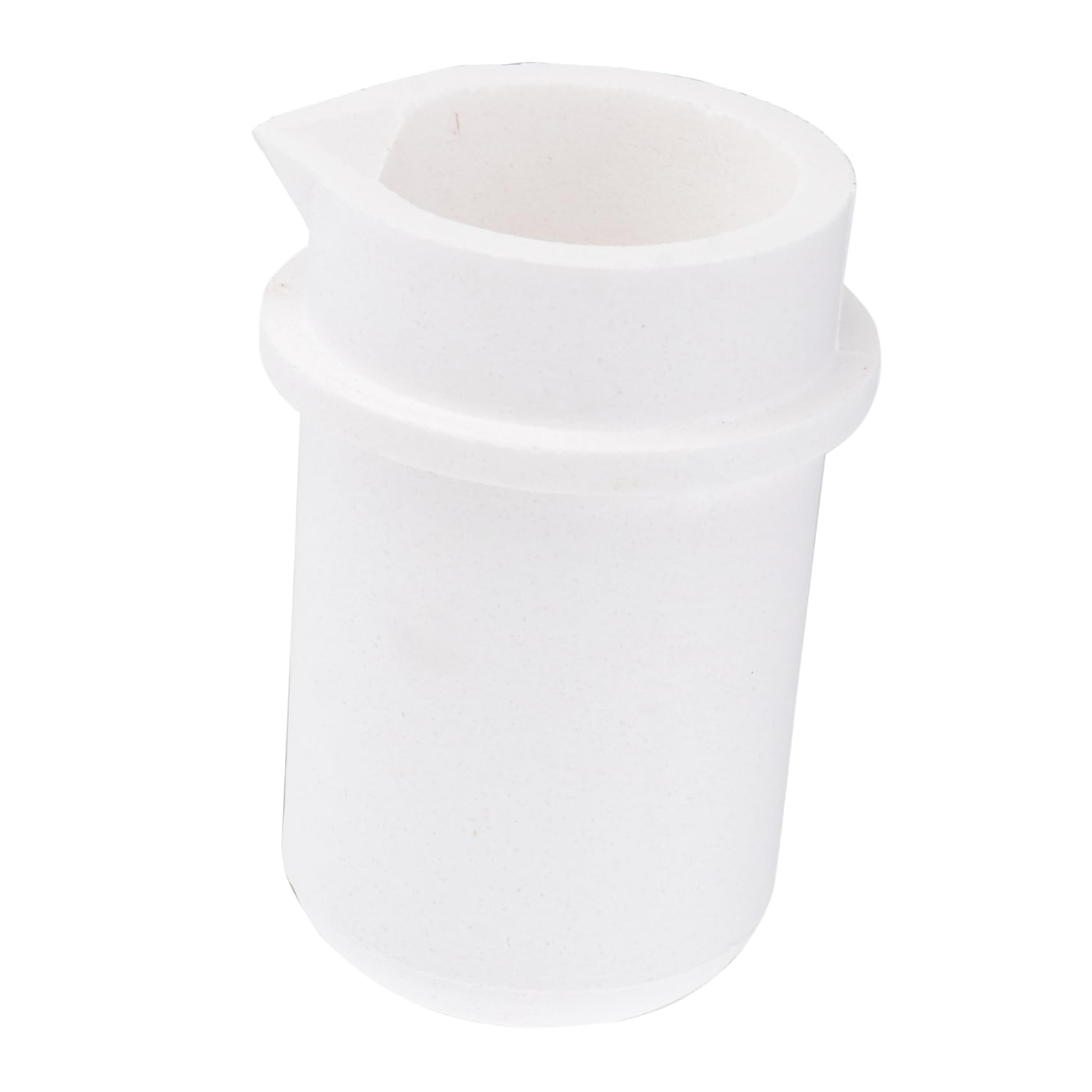 Creuset de fusion en quartz blanc avec bec verseur pour métaux précieux
