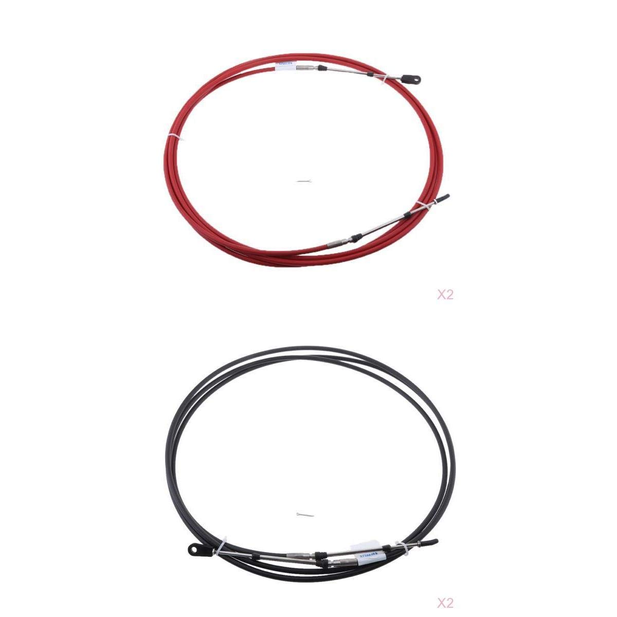 The Style Sutra 4Pcs Universal Throttle Cable for Outboard Boat Control Lever - 8FT|Motors | Parts & Accessories | Boat Parts |4 Pieces Universal Throttle Cables-image-12