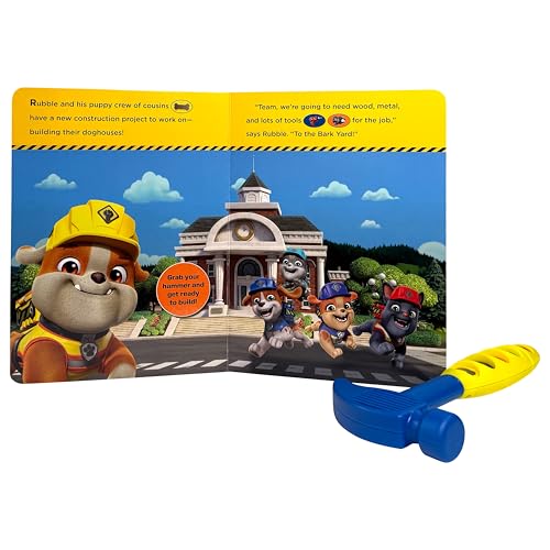 Nickelodeon Rubble & Crew – Cool Tools Storybook and 8-Sound Play Hammer Toy and Activity Book Set - PI Kids by PI Kids - Image 2