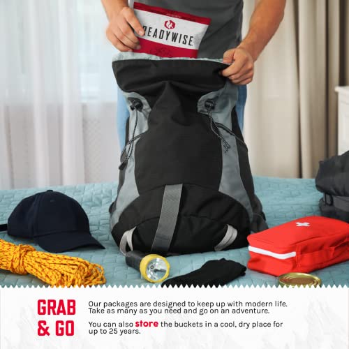 Readywise Emergency Food Supply, Freeze-Dried Survival Food For Emergencies, Lunch And Dinner Entrées Grab-And-Go Bucket, 1 Bucket, 25-Year Shelf Life, 60 Servings Total #TOP5