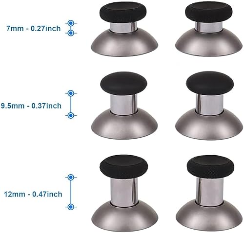 Miniatura 2 de MMOBIEL Palancas magnéticas de metal 8 en 1 Joysticks analógicos de agarre máximo compatibles con PS4, Slim, Pro Dualshock, Xbox One, One Elite, One