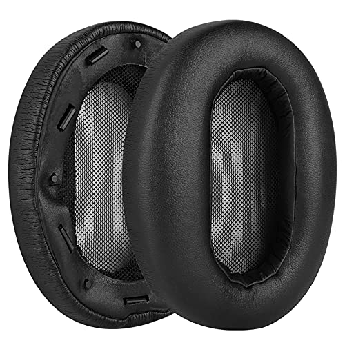 Geekria Almohadillas de Reemplazo Compatibles con Sony MDR-1AM2 (MDR1AM2 MDR-1AM2/B), Partes de Reparación con Guía en Video (Negro/Aro de Plástico) miniatura 2