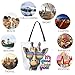 ZzWwR Fashion Funny Giraffe in Rainbow Sunglasses Extra Large Canvas Gym Shoulder Tote, Reusable Daily Durable Top Handle Bag for Mens Womens Yoga Weekender Picnic Beach Travel Market Shopping