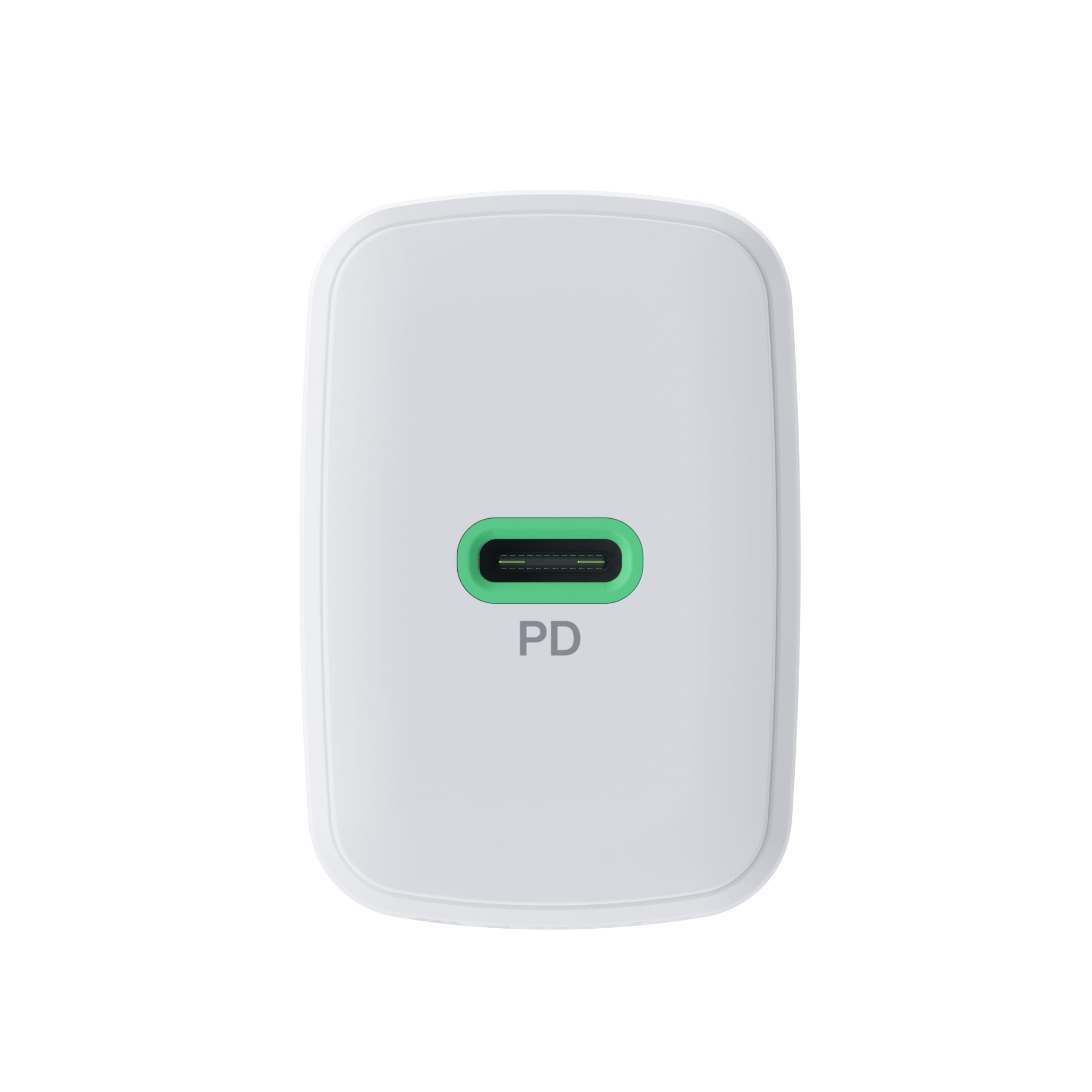 Greencell PowerSource Solo30: Caricabatterie USB-C PD 30W Bianco Per Smartphone E Cuffie