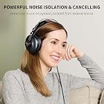 JOYO Studio Headphones Monitor Headphone for Recording Over Ear Noise Canceling for Guitar Cellphone Mixer Amplifier Podcast DJ and Keyboard Piano (JMH-02)