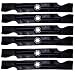 6 Pack Stens 335-859 2-in-1 Mulching Blades for 50" Deck MTD Cub Cadet Troy-BIlt Lawnmowers RZT-50 942-04053C