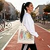 Canvas Tote Bags for Women Men, Book Tote Bag Cotton Canvas, Reusable Shopping Bags, Cute Tote Bag Gift for Book Lovers #1