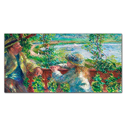 Tableau photo forêt lac 100x50cm impression toile décoration murale salon
