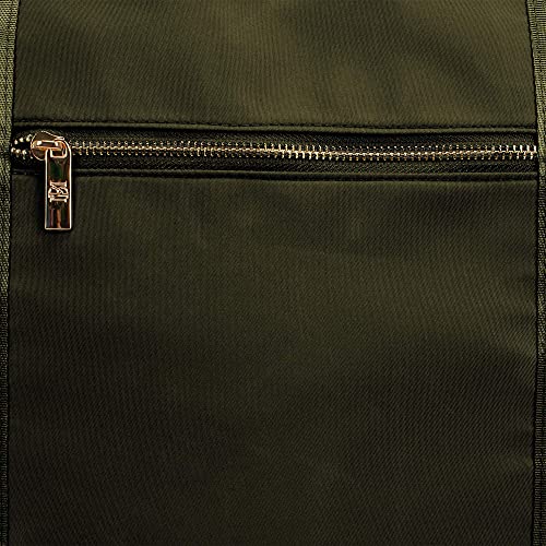 Badgley Mischka Nylon Travel Tote Weekender Bag - Lightweight Packable Travel Bag (Olive Green) #TOP5