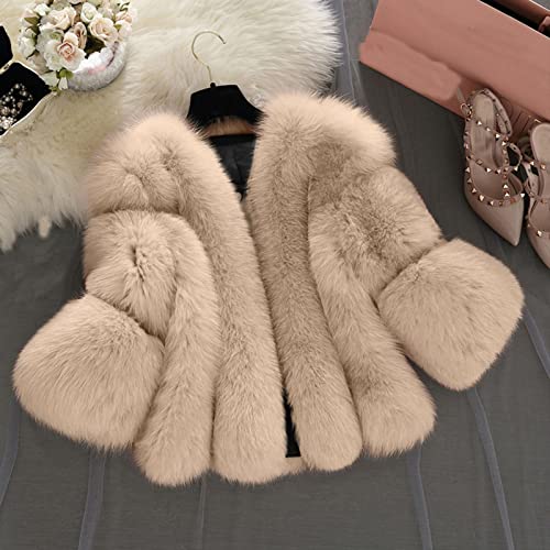 Winter Coats For Women 2022 Casual Warm Faux Fur Wool Sherpa Jackets Oversized Thick Fuzzy Fleece Winter Clothes For Women Fashion Plus Size Long Sleeve Short Stitching Button Cardigan Outerwear #TOP1