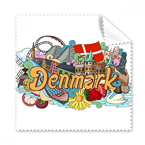 Cadeau téléphone et lunettes lot de 5 essuie-microfibres Danemark