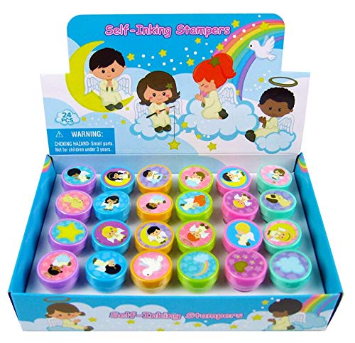 Tiny Mills 24 Pcs Angel Stampers for Kids