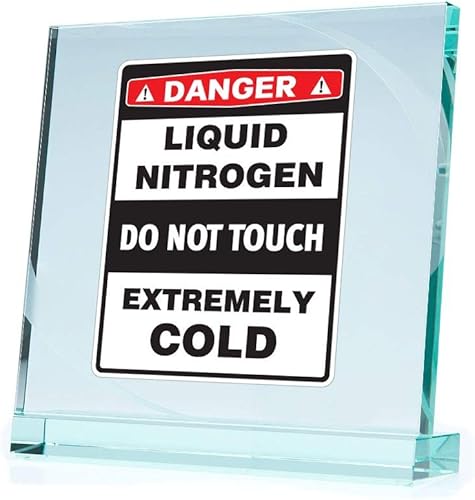 Pegatinas Pegatinas Danger Nitrógeno Líquido No Toque Extremadamente Frío Moto (3 X 2.24 Pulgadas)