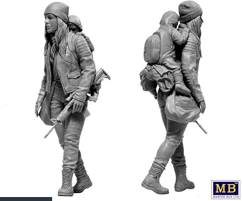 Miniatura 6 de Master Box 24078-124 Escala - Serie Pst-Apocalíptica. El último puente 3 figuras en kit