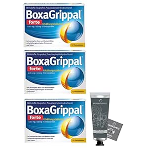 Boxagrippal forte 3 x 12 Tabletten inklusive einer Handcreme ODER Handseife von Apotheken-Express