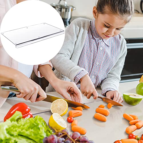 Yaomiao 3 Pieces Acrylic Cutting Board For Kitchen Counter Non Slip Acrylic Cutting Board With Lip Clear Chopping Board For Countertop Protector For Home Restaurant, 24X18 Inch, 20X16 Inch, 12X16 Inch #TOP3