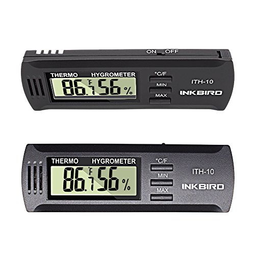 Inkbird Hygrometer Thermometer Dc 3V Input Digital Temperature Humidity Meter Gauge °F °C Monitor Indoor Ith10 Cigar Humidor Reptile Terrarium Incubator Greenhouse Basement Guitar #TOP3