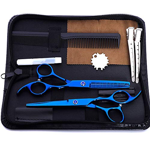 ZH-VBC Hairdressing Scissors Kits Stainless Steel Hair Cutting Shears Set Thinning/Texturizing Scissors Professional