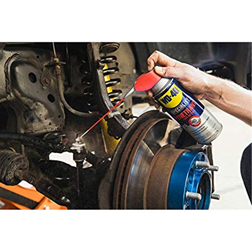 wd-40 specialist penetrant with smart straw penetrant for metal rubber and plastic threads locks and nuts industrial strength fast-acting formula 11 oz