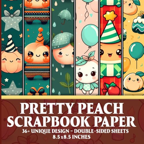 Pretty Peach Scrapbook Paper: Elegant Peach Patterns for Scrapbooking, Card Making, Journaling, and Craft Projects