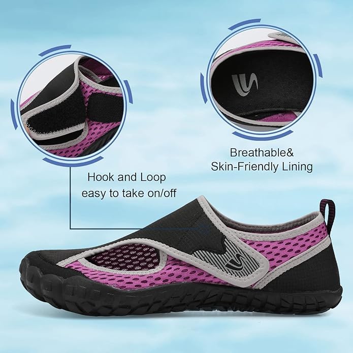 Image of Spesoul Water Shoes for Women Men Quick Dry Aqua Socks for Swim Beach Pool Hiking Training Summer Sandals Outdoor Zero Drop Barefoot Shoes 6.5 Women /4.5 Men
