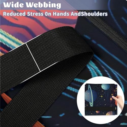 Abstract Galaxy Extra Large Moving Bags Heavy Duty Storage Bags Universe Galaxy Cloth Wrap Around Handles Double Zipper Reusable Convenient Foldable Storage Tote for Travel Camping Space Save4