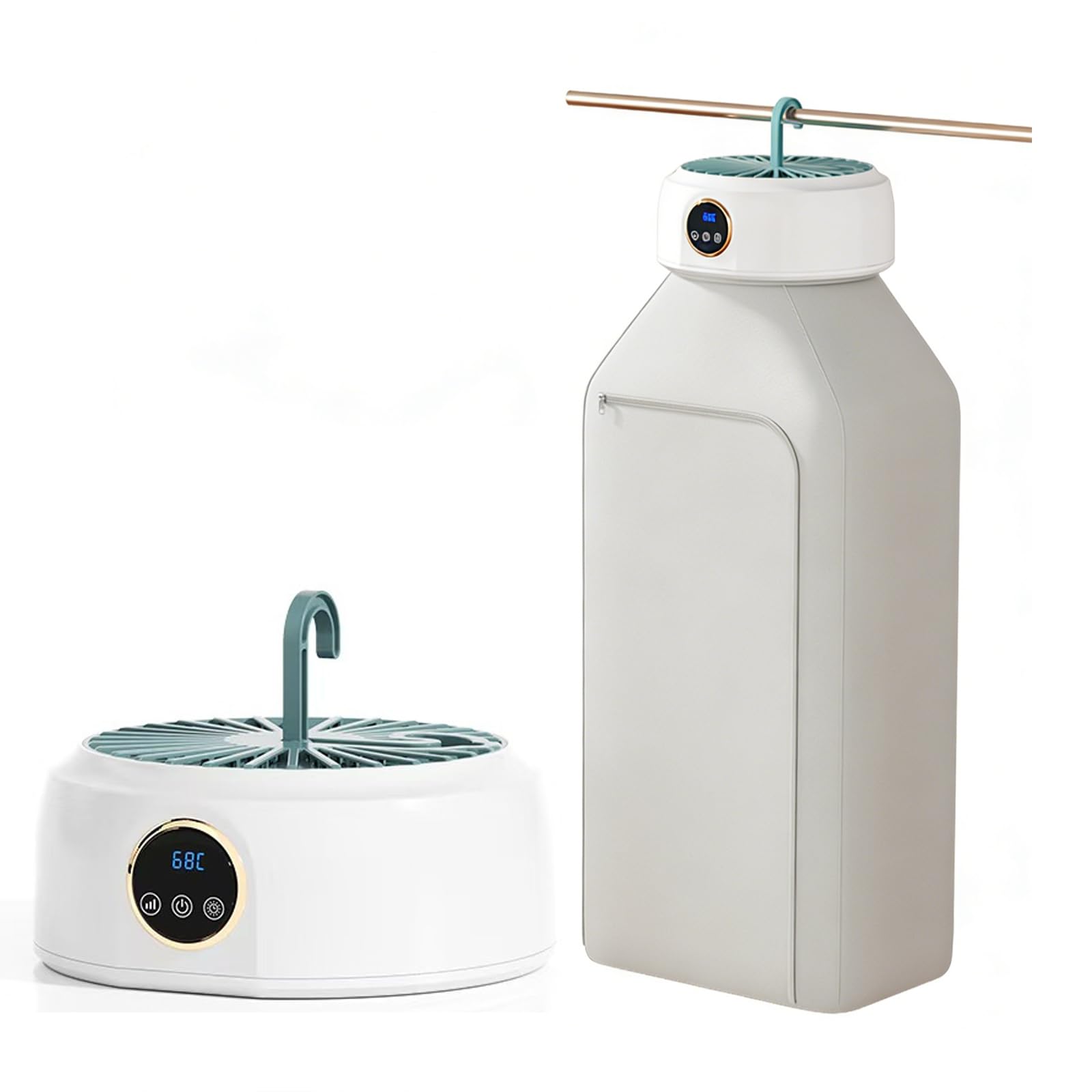 Secadora portátil Plegable, Secadora rápida 600W con Temporizador Ajustable, Secadora compacta para apartamento, Viaje, Espacios pequeños