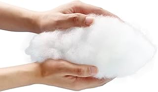 MERCURY TEXTIL- Relleno de Fibra Hueca Siliconada 100% Poliéster, Indeformable, Transpirable, Anti ácaros. Relleno para Almohadas, Cojines, Manualidades y Peluches.(1000g)