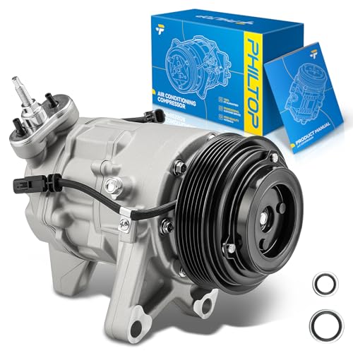 Image of PHILTOP 610301 NEW Air Conditioner AC Compressor with Clutch for Chevy Impala 2012-2014,Equinox 2012 3.0L, 2013-2016 3.6L,Impala Limited 2014-2016, GMC Terrain 2012 3.0L, 2013-2016 3.6L