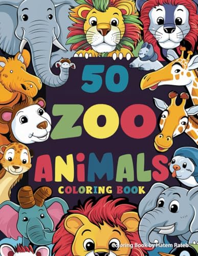 Zoo Animals Coloring Book for Kids: Fun and Educational Coloring Pages with Amazing Wild Creatures!: Perfect for Boys and Girls Ages 4-8 | Includes Fun Facts About Each Animal