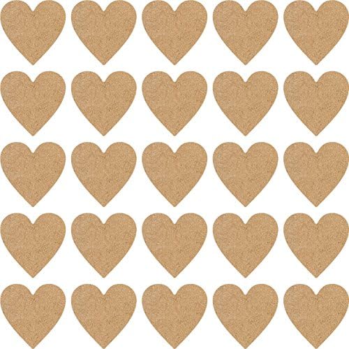 Plain Laser Cut Wooden Heart, 35Qty