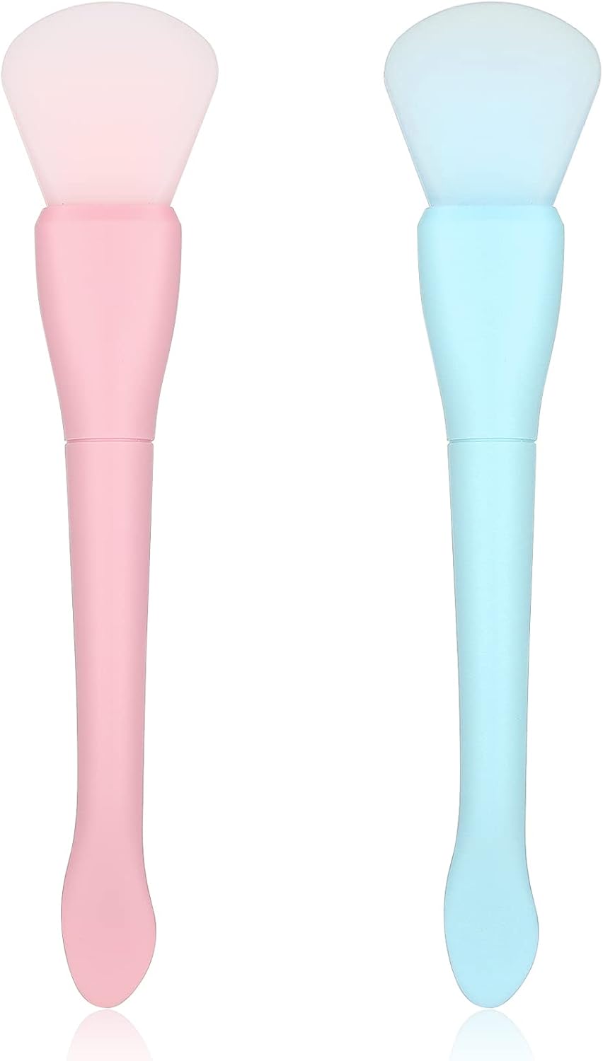 Ouligay 2-Delige Siliconen Gezichtsmasker Borstel Set – Flexibele Applicator Voor Moddermasker, Huidverzorging, Reinigende Maskers en DIY Gezichtsbehandelingen