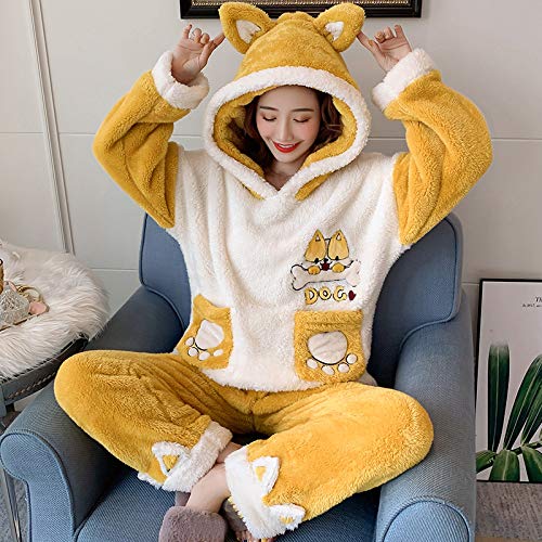 Polaire pyjama hiver chaud à capuche le cadeau idéal pour fille et femme