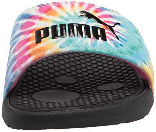 Image of PUMA womens Cool Cat Slide Sandal, Phlox Pink-elektro Aqua-puma Black, 6 US