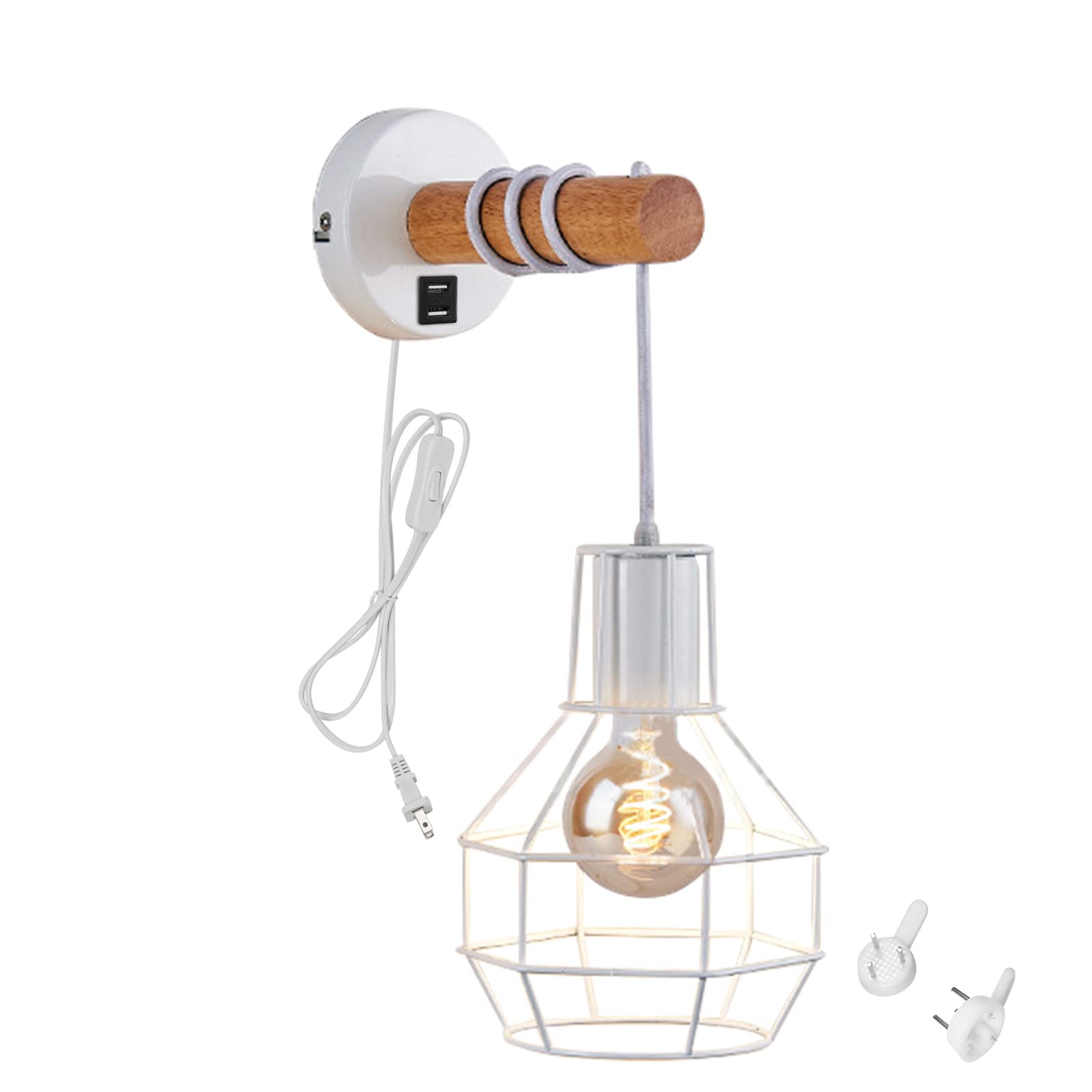 Amazon.co.jp : SKIVTGLAMP コンセント式 ブラケットライト 工業