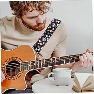 NUSITOU 1Pc Sangle De Guitare Ceinture De Mode Sangles Réglables Accessoires De Guitare Électrique Sangle D’Instrument De Musique Accessoire De Guitare Fleur Ukulélé Ceinture Mode Sangle - Les Beatles, Paul McCartney, John Lennon, RIngo Starr, George Harrison NUSITOU 1Pc Sangle De Guitare Ceinture De Mode Sangles Réglables Accessoires De Guitare Électrique Sangle D'Instrument De Musique Accessoire De Guitare Fleur Ukulélé Ceinture Mode Sangle – Image 7