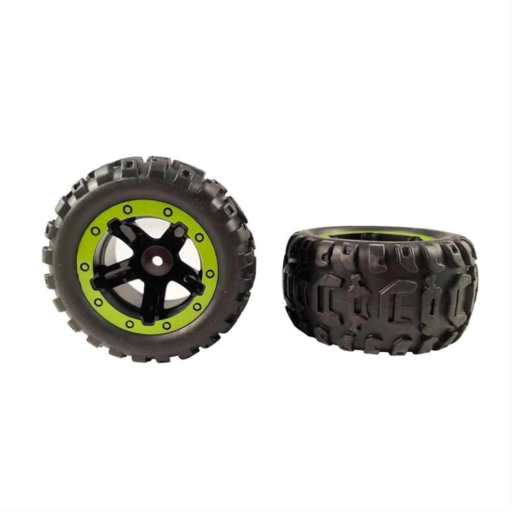 2 ruote in gomma RC pneumatici per auto anteriori posteriori compatibili con modelli in scala 1/16 M16038 HBX16889(2PCS)