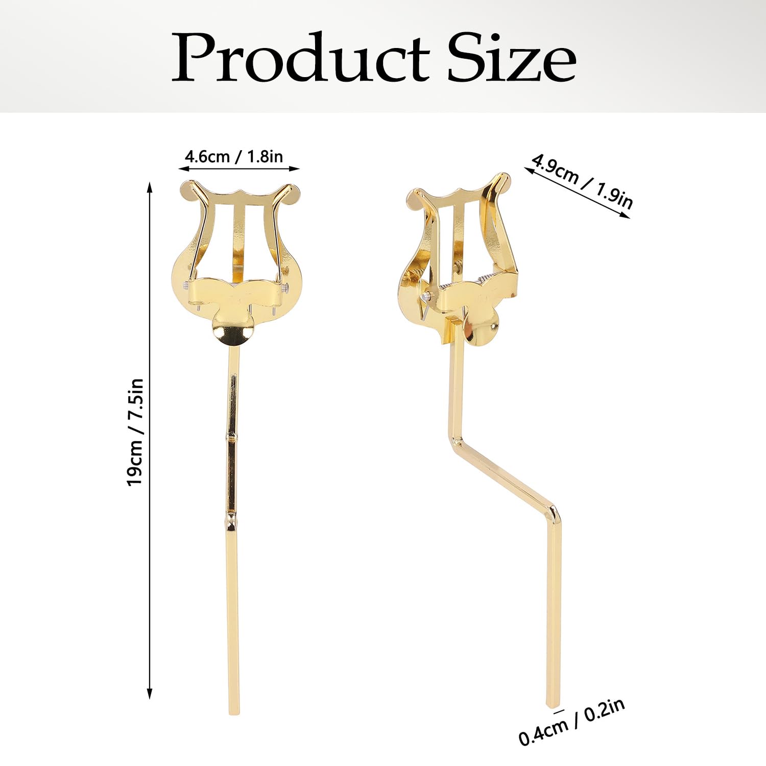 Tissting Pince pour Partition de Saxophone Alto, Support Vertical pour Partitions de Marche pour Saxophone Ténor, Remplacement de Lyre pour Alto Ténor Pince