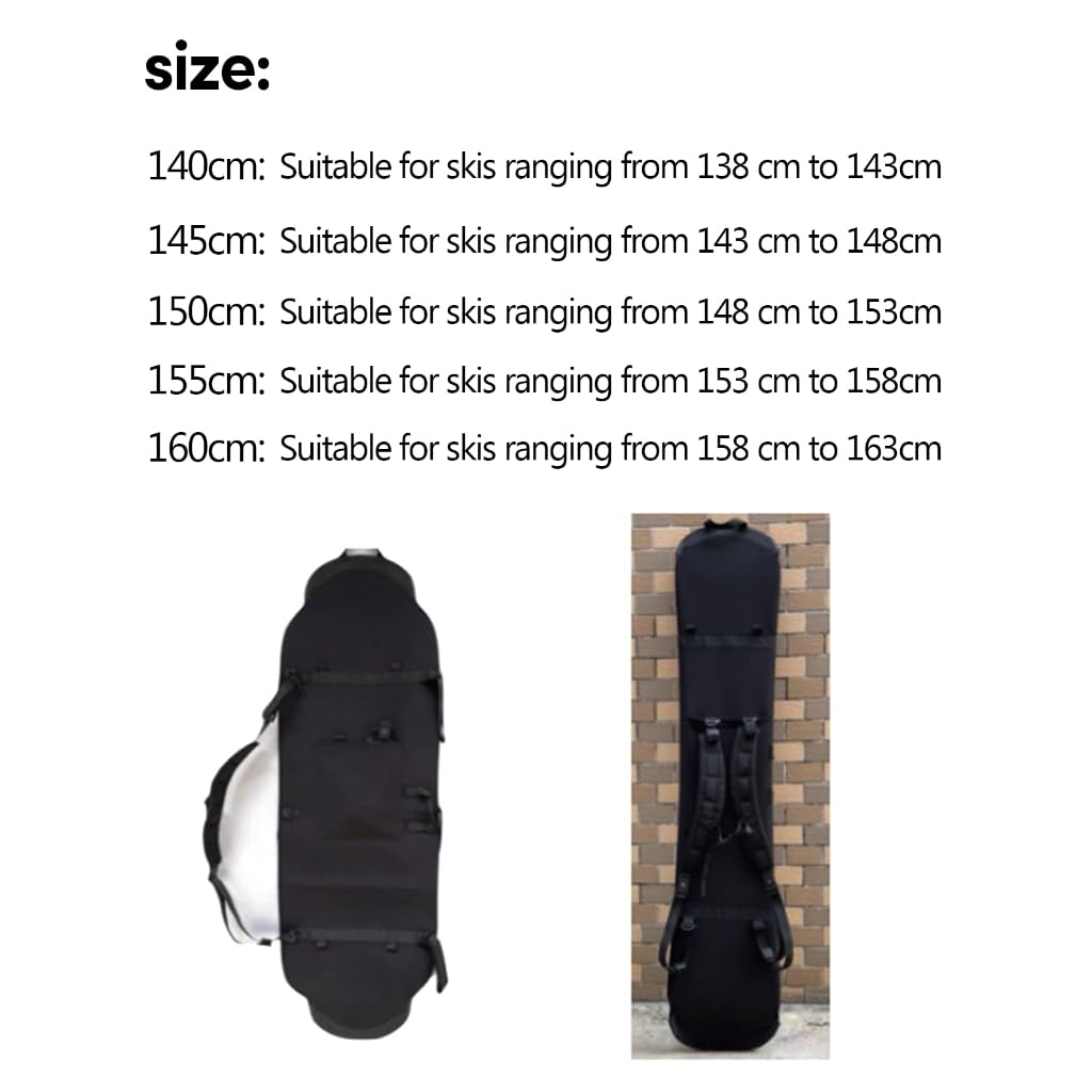 XAGMODSHN Sac de planche à neige résistant aux rayures - Sac de transport pour planche à neige - Sac de rangement pour planche à neige