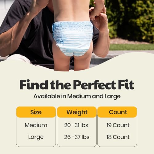 Image of DYPER Plant-Based Swim Diapers Size Large 26-37 lbs 18 Count Hypoallergenic