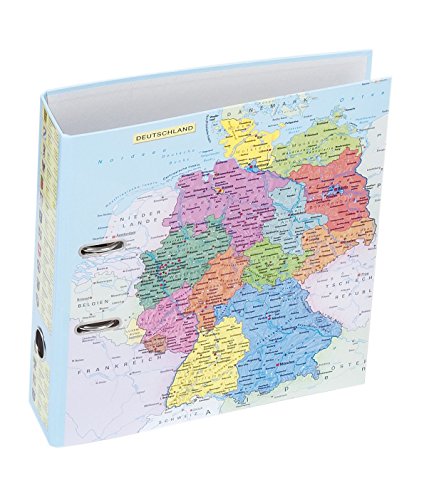 Preisvergleich Produktbild Pagna Ordner Deutschlandkarte A4 75 mm Rückenbreite, Motivdruck laminiert