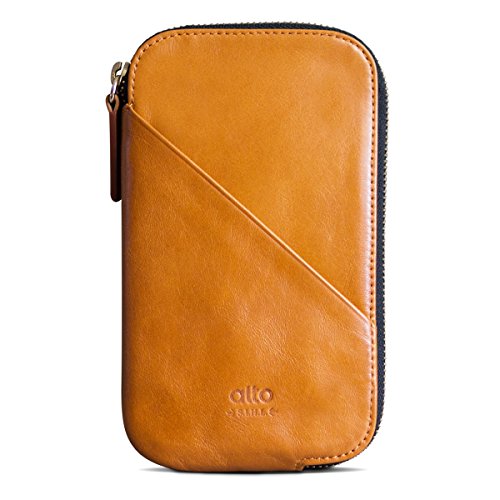 Top Brands Alto Travel Phone Wallet for Apple iPhone 13, iPhone 13 mini, iPhone 13 Pro, iPhone 13 Pro Max, iPhone 12 mini /12/ 12Pro, iPhone 12 Pro Max, Leather Phone case for iPhone Up to 6.7 inch (Caramel Brown)