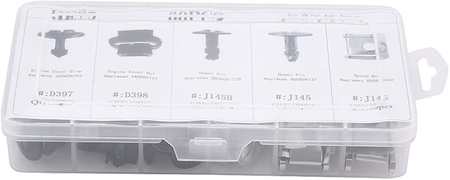 4B Screws Underrun Protection + Underbody Mounting Clip 60 Pieces 5 Types Car Engine Underbody Cover Floor Protection Mounting Clip