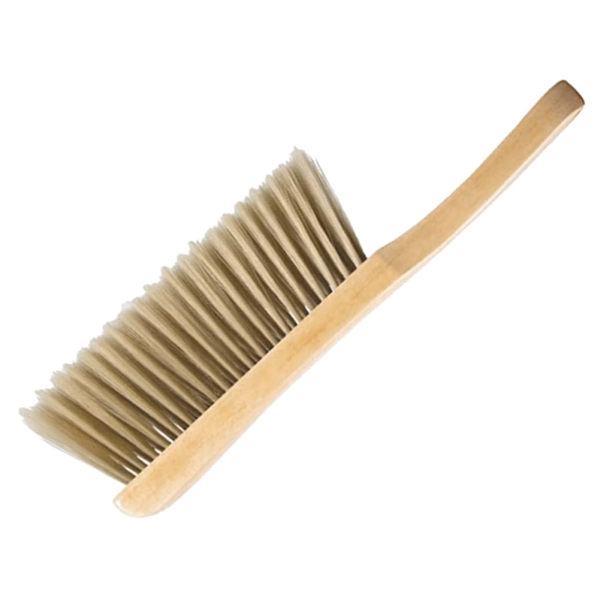 Cepillo de Mano de Madera Herramienta Resistente con Cerdas Suaves para Eliminar Polvo Hogar para Limpieza de Sábanas y Tapicería
