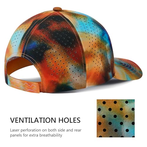Image of UPF 50+ Performance Water Resistant Baseball Cap Lightweight Breathable Hat Golf Running Boat Hiking for Men Women