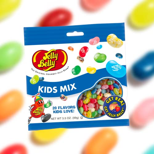 Jelly Beans Kid Mix Snack Bags 20 Flavor Mix, Shareable Chewy Candies, 3.5 Ounce On The Go Bag, Pack Of 3 #TOP2