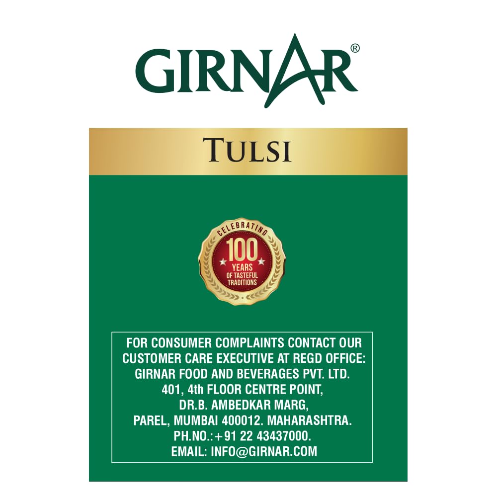 Girnar Green Tea With Tulsi (Basil Leaves) (36 Tea Bag)